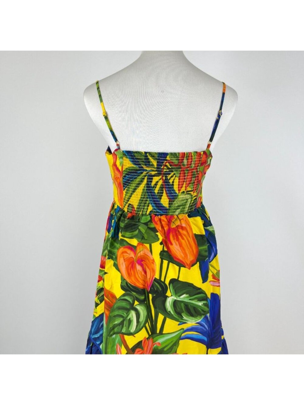 NWOT Farm Rio Cotton Bright Nature Maxi Sundress Multicolor Size M - Picture 7 of 15